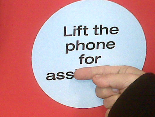 Lift the phone for ass